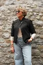 Veste courte col officier - Noir (vue 8)