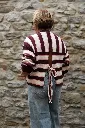 Pull - Burgundy/beige (vue 4)