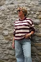 Pull - Burgundy/beige (vue 5)