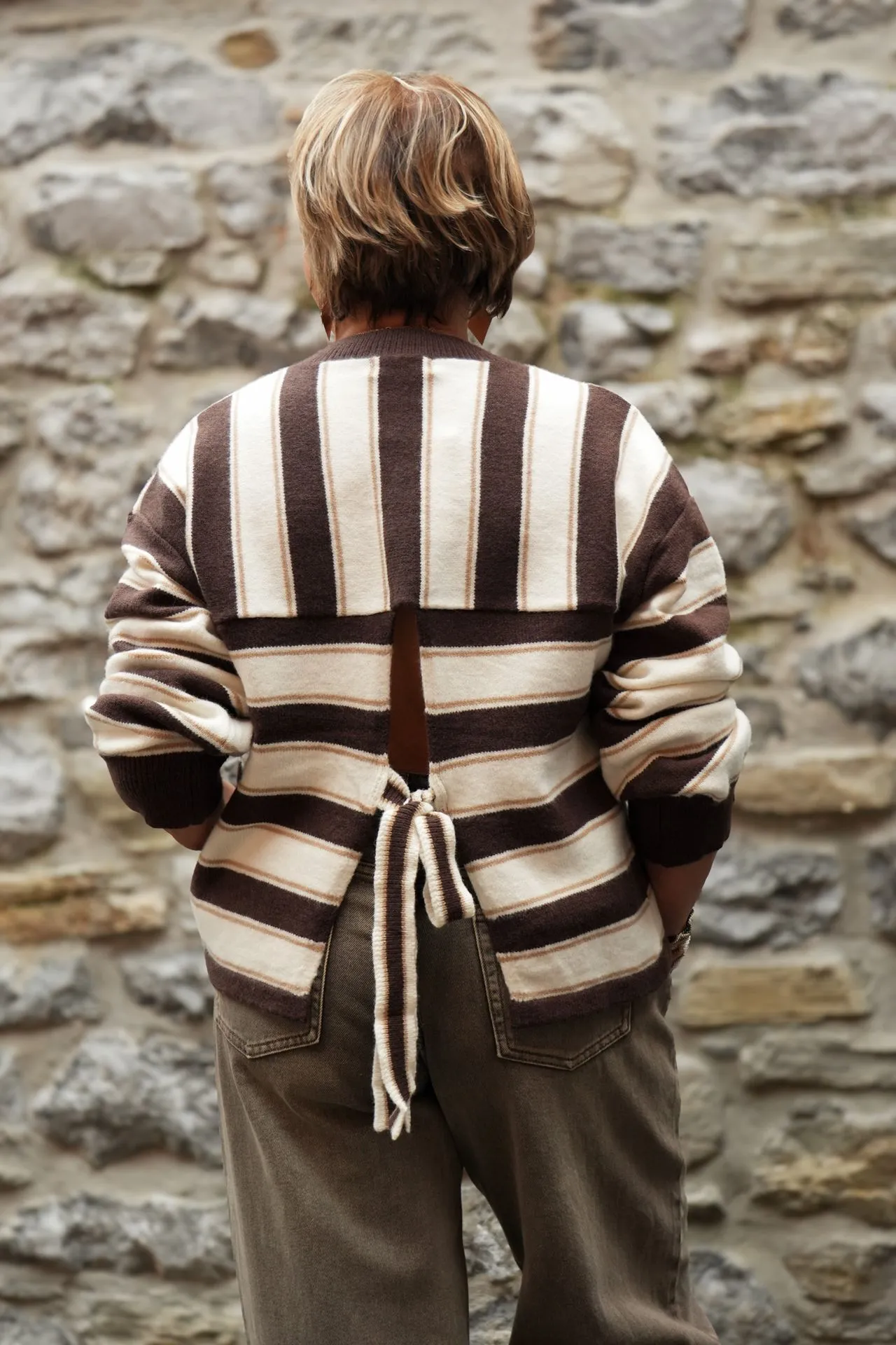 Pull - Choco/beige (vue 3)