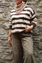 Pull - Choco/beige (vue 6)