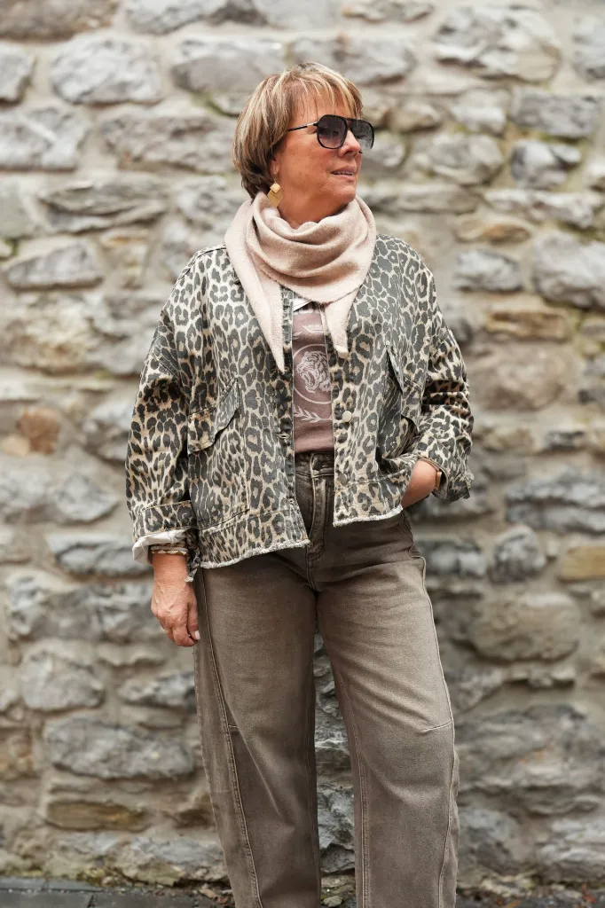 Jeans barrel - taupe délavé (vue 6)