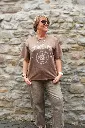 T-shirt oversize imprimé Vintage Vibes - Marron (vue 6)