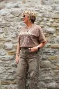 T-shirt oversize imprimé Vintage Vibes - Marron (vue 7)