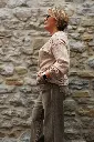 Pull ajouré à cordon - Taupe (vue 8)