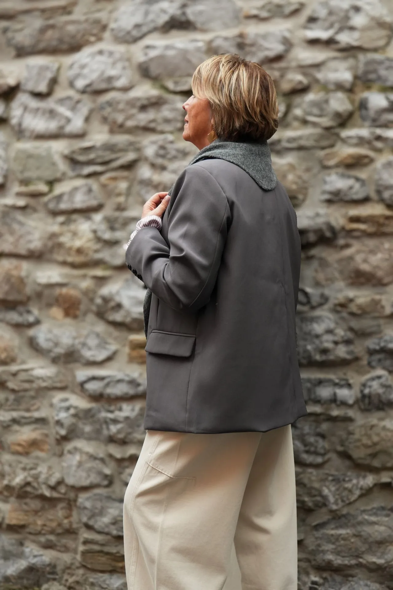 Blazer sam oversize - Gris (vue 9)