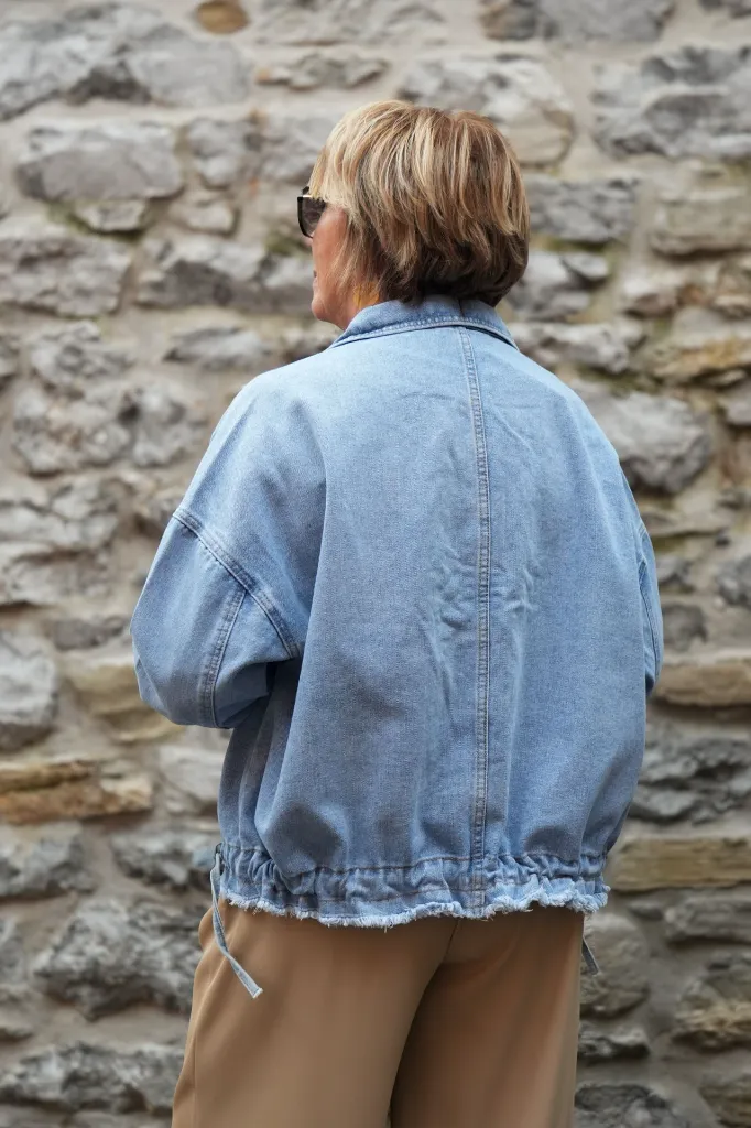 Veste en jeans oversized - Zoé - bleu jeans (vue 2)