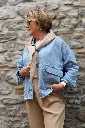 Veste en jeans oversized - Zoé - bleu jeans (vue 4)