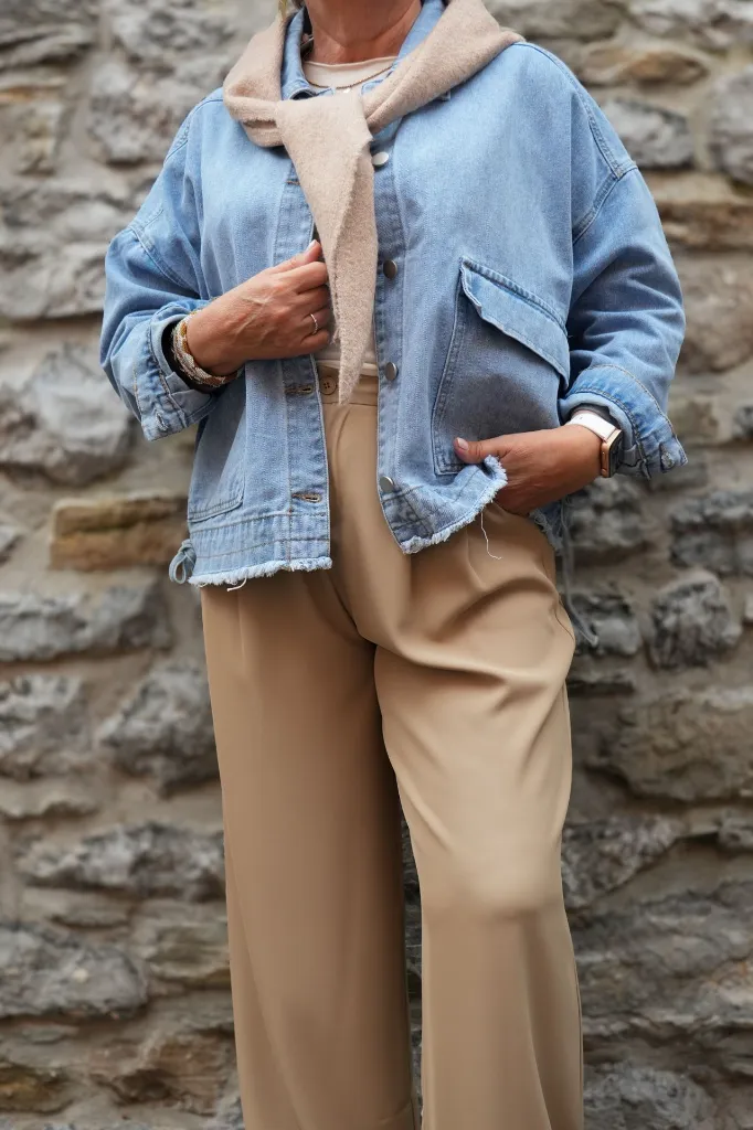 Veste en jeans oversized - Zoé - bleu jeans (vue 5)