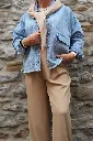 Veste en jeans oversized - Zoé - bleu jeans (vue 5)