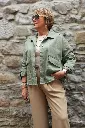 Veste en jeans oversized - Zoé - kaki (vue 4)