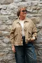 Veste en jeans oversized - Zoé - taupe (vue 3)