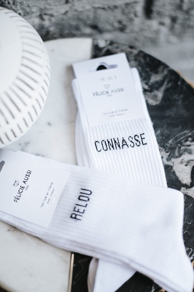 Chaussettes - Félicie Aussi - Relou blanches - 36/40 — vue 2