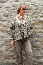 Veste en jeans oversized - Zoé - Léopard camel (vue 9)