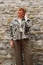 Veste en jeans oversized - Zoé - léopard blanc (vue 8)