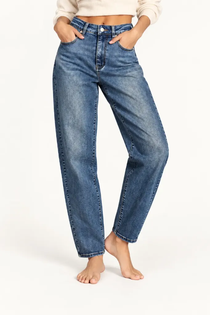 Jeans mom fit - Blair - Bleu moyen (vue 3)