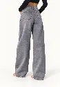 Jeans large taille haute - Camille - Gris clair (vue 2)