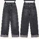 Jeans dad fit à revers - Gloria - Gris anthracite (vue 2)
