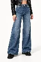 Jeans large taille haute - Lila - Bleu (vue 2)