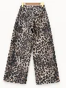Jeans wide leg imprimé - Leopard (vue 2)