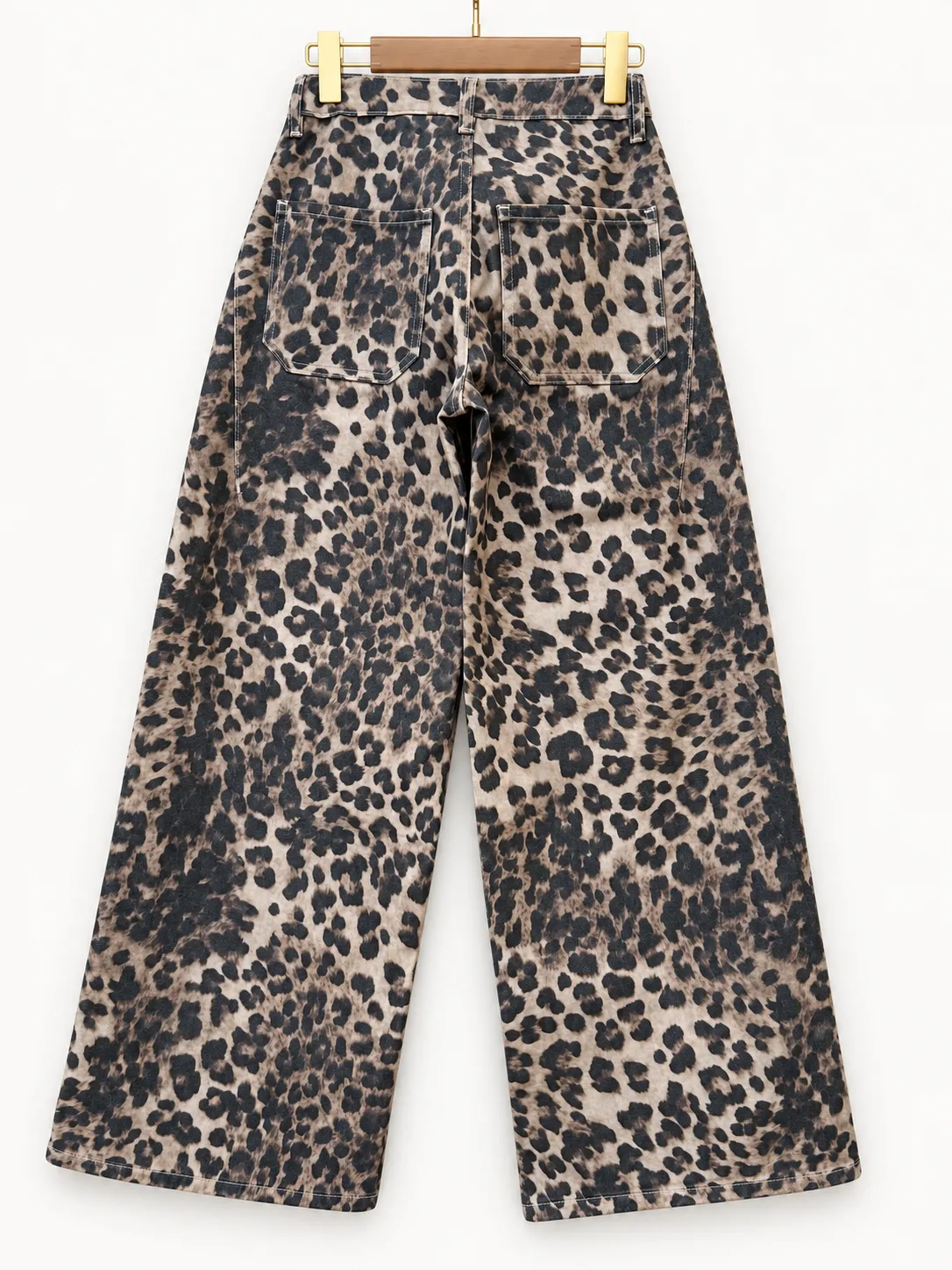 Jeans wide leg imprimé - Leopard (vue 2)