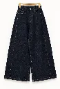 Jeans extra wide leg taille haute - bleu brut (vue 3)