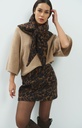 Pull à larges manches, col montant - YAYA - Dark Beige Melange (7)