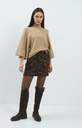 Pull à larges manches, col montant - YAYA - Dark Beige Melange (8)