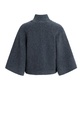 Pull à larges manches, col montant - YAYA - Dark Anthracite Melange (8)