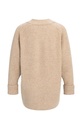 Cardigan oversize en maille côtelée - YAYA - Dark Beige Melange (8)