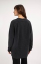 Cardigan oversize en maille côtelée - YAYA - Dark Anthracite Melange (5)