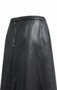 Jupe midi simili cuir à poches - YAYA - Hole Black (6)