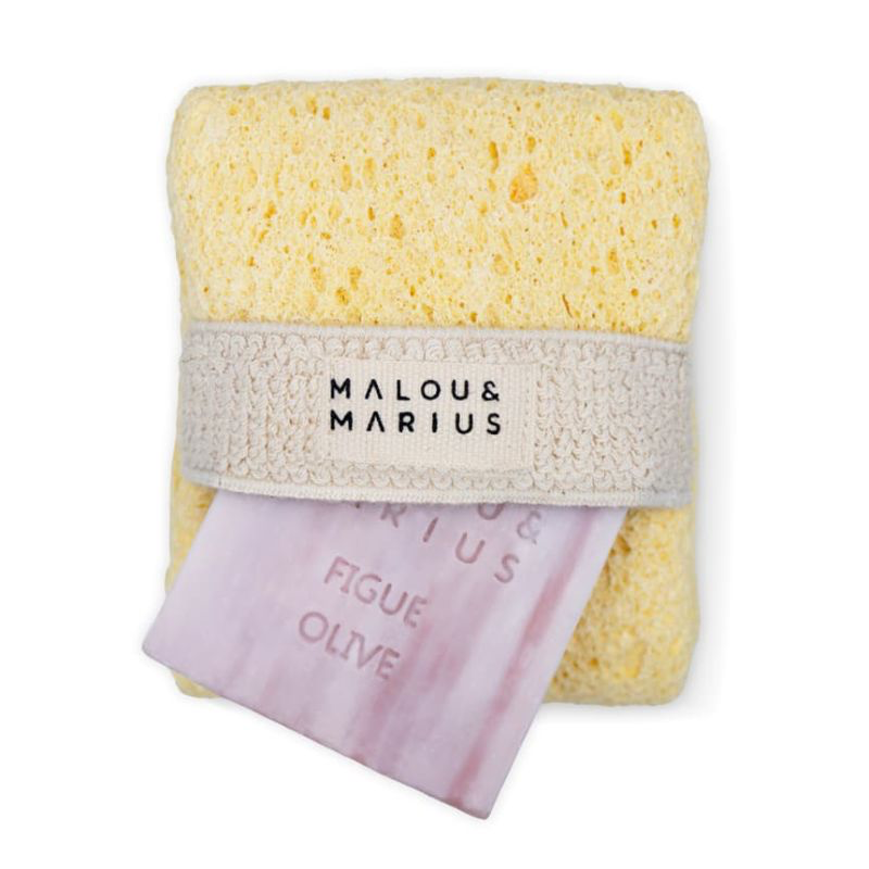 Malou & Marius - Eponge corps porte savon - Ecrue — vue 2