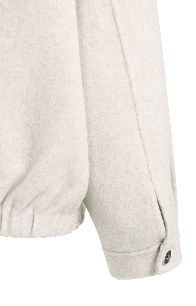 Veste oversize en laine mélangée avec capuche - YAYA - Pure Cashmere Grey Melange (11)