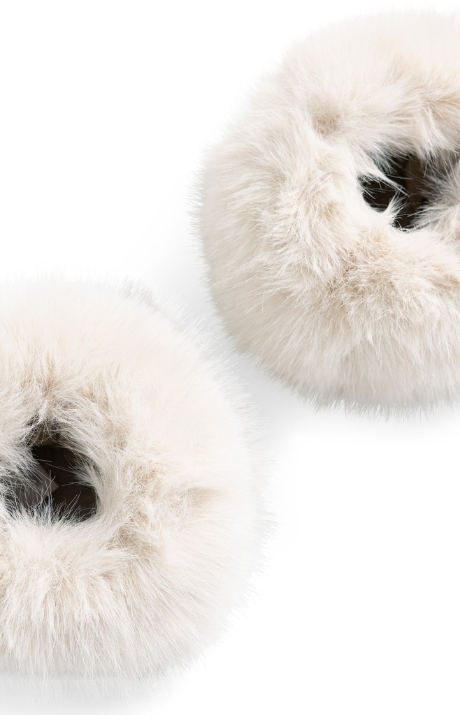 Manchettes en fausse fourrure - YAYA - Otter Brown (2)