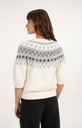 Pull en maille à motif jacquard inspiration nordique - YAYA - Illusions Gray Dessin (5)
