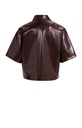Veste courte en simili cuir brillant - YAYA - Bitter Chocolate Red (9)