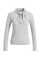 Haut manches longues à col foulard - YAYA - Illusions Gray Melange (2)
