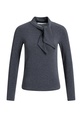 Haut manches longues à col foulard - YAYA - Pavement Grey Melange (2)