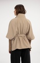 Veste poncho à col côtelé et ceinture assortie - YAYA - Pure Cashmere Grey Melange (4)