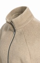 Veste poncho à col côtelé et ceinture assortie - YAYA - Pure Cashmere Grey Melange (10)