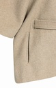 Veste poncho à col côtelé et ceinture assortie - YAYA - Pure Cashmere Grey Melange (11)