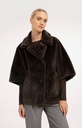 Veste oversize réversible en fausse fourrure - YAYA - Delicioso Brown (5)
