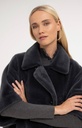 Veste oversize réversible en fausse fourrure - YAYA - Dark Anthracite (5)