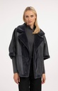Veste oversize réversible en fausse fourrure - YAYA - Dark Anthracite (7)