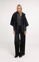 Veste oversize réversible en fausse fourrure - YAYA - Dark Anthracite (11)