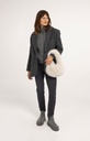 Petit sac rond en fausse fourrure - YAYA - Pure Cashmere Grey (5)