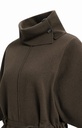 Pull à col montant et ceinture à nouer - YAYA - Delicioso Brown (vue 10)
