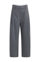 Pantalon coupe ballon à pinces - YAYA - Medium Grey Melange (2)
