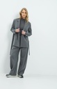 Pantalon coupe ballon à pinces - YAYA - Medium Grey Melange (5)